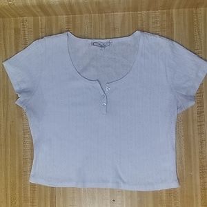 Hippie Rose White Cropped Top